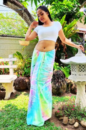 rainbow batik print lungi